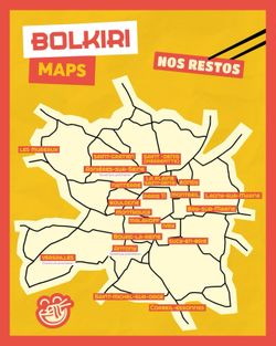 Carte montrant les emplacements des restaurants BOLKIRI en région parisienne avec des ouvertures prochaines.
